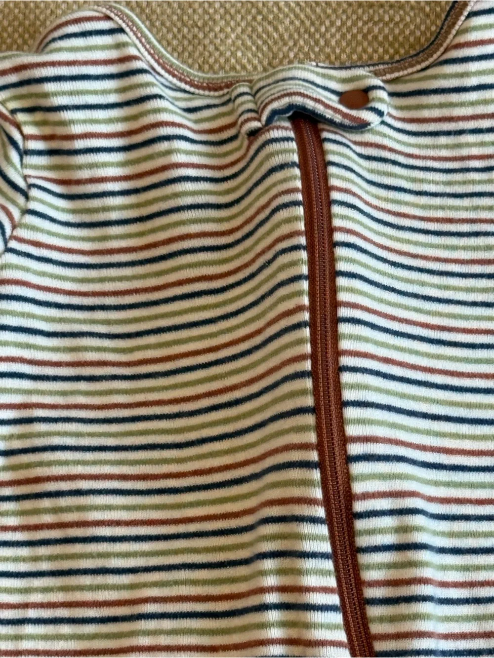 Carters Gender Neutral Onesie Zipper Up